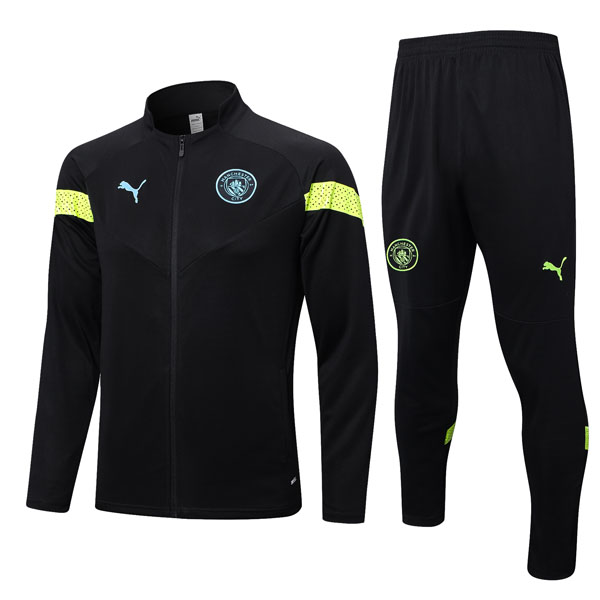 Trainingsanzug Manchester City 2022-2023 Schwarz Gelb